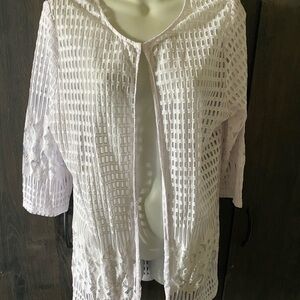 Chico’s Women's White Swim Cover-Up I’m no sure what size is